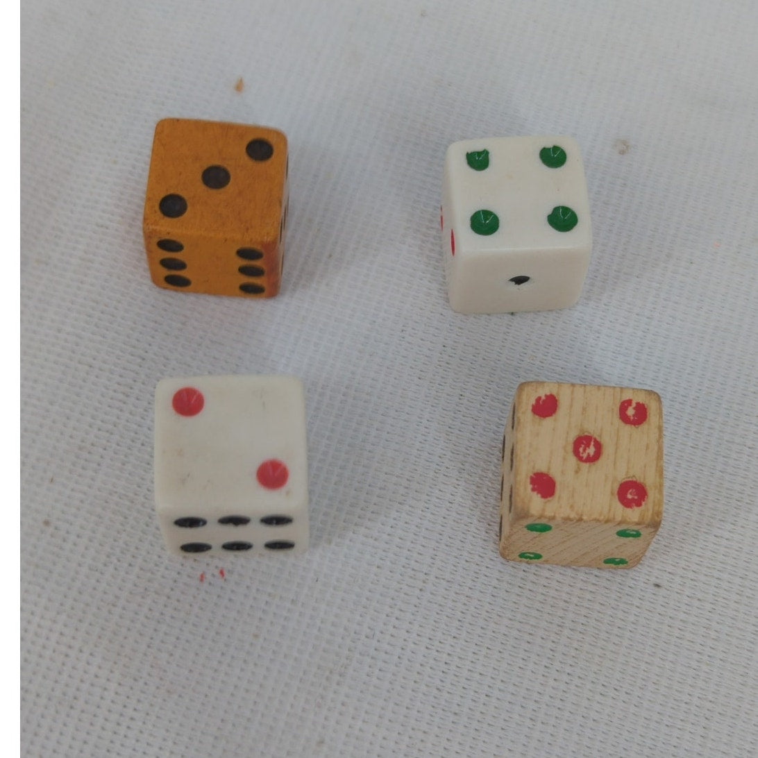 Vintage Mixed Material and Early Plastic Dice Collection