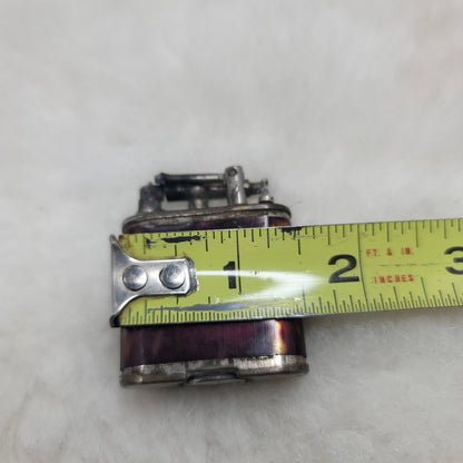 Vintage Thorens Style Lift Arm Pocket Lighter Antique Tortoiseshell Art Deco