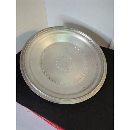 Vintage Aluminum Skillet Fry Pan with Matching Lid and Wood Handle