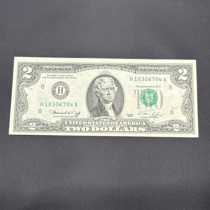 Paper Currency Bank Note USA Paper Money $2 Series 1976 consecutive more