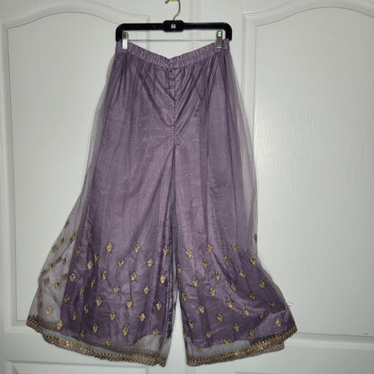 EBAZAAR colleen 2pc Purple Gold Pants Tunic XL/2XL harem pants NEW