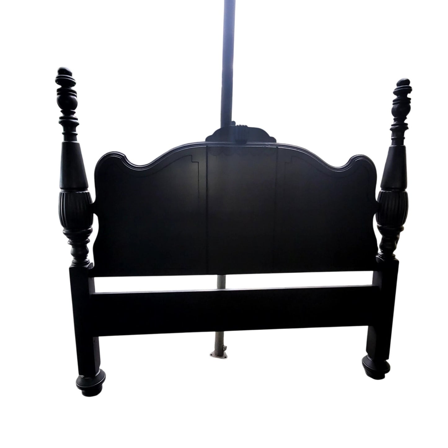 Secondhand Sandies: Full charcoal gray Headboard Vanity and Mirror