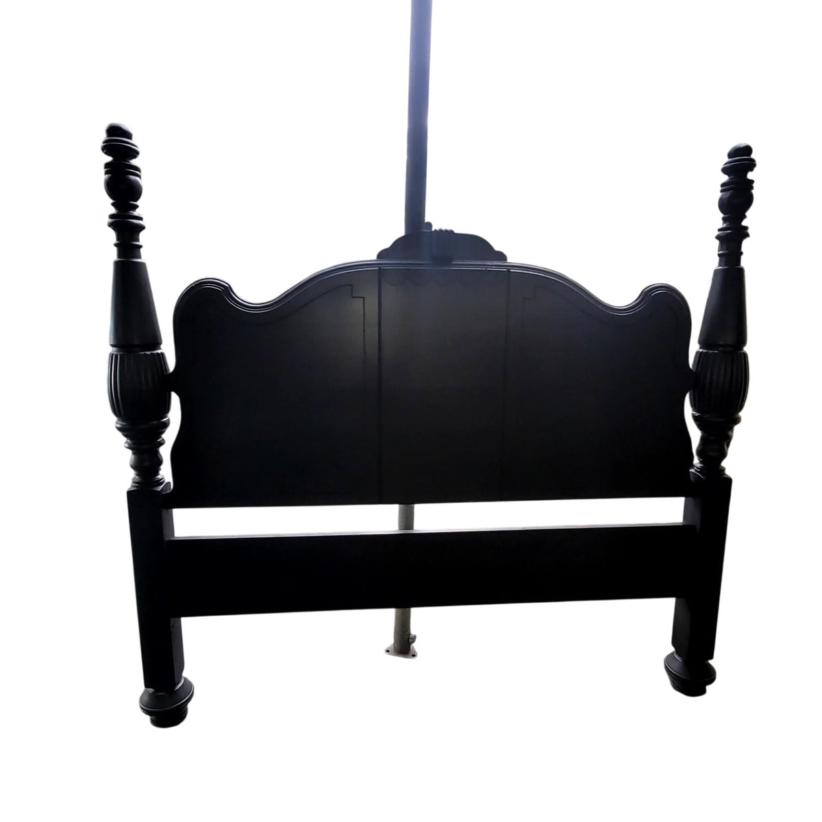 Secondhand Sandies: Full charcoal gray Headboard Vanity and Mirror