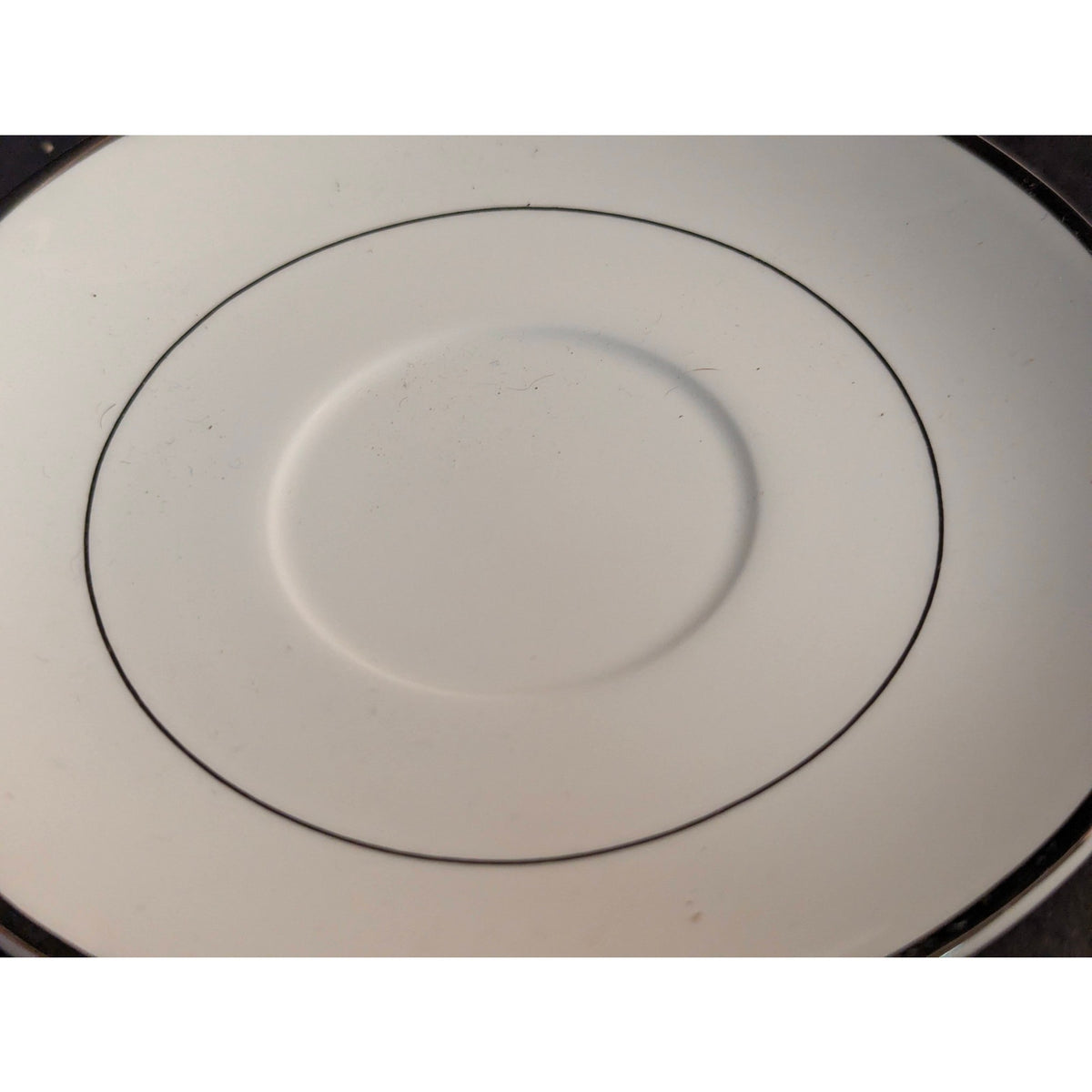 Mikasa Ultima Cameo Platinum Saucer Plate Fine China Platinum Trim HK 301