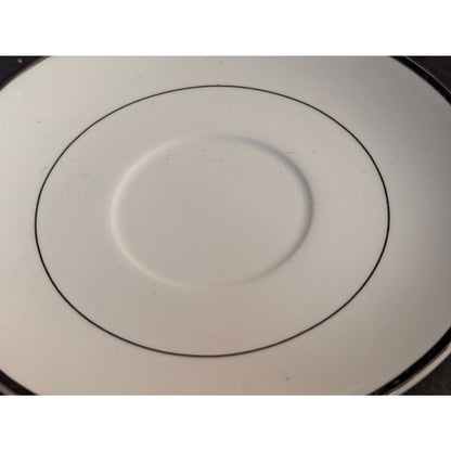 Mikasa Ultima Cameo Platinum Saucer Plate Fine China Platinum Trim HK 301