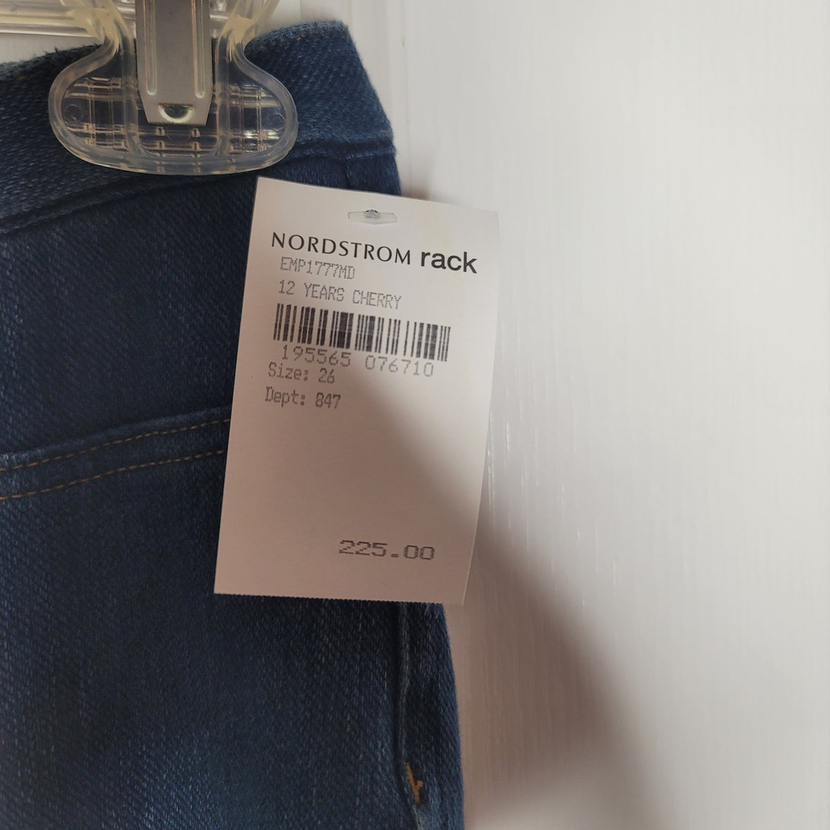 Mid Rise Straight Leg Pull-On Jeans 12 Year Cherry Size 26 Stretchy EMP1776MD