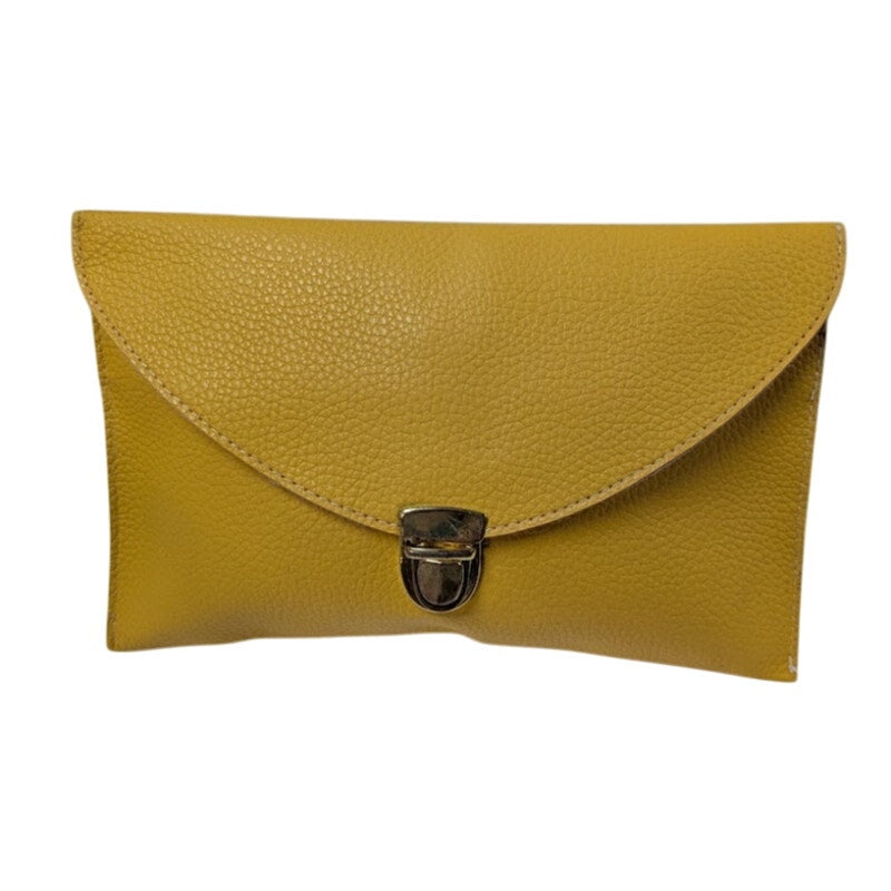 Vegan Pebbled Leather Conververtible Clutch Purse Shoulder Bag gold chain clasp