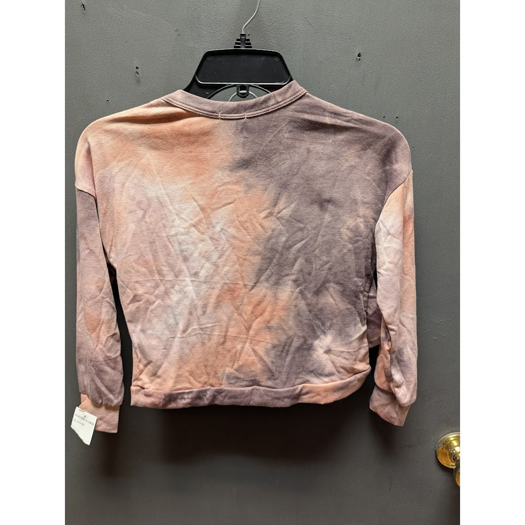 Zunie Girls Tie Dye Sweatshirt and Shorts 2 Piece Loungewear Set NWT