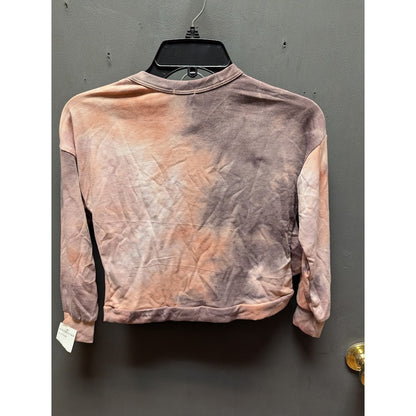 Zunie Girls Tie Dye Sweatshirt and Shorts 2 Piece Loungewear Set NWT