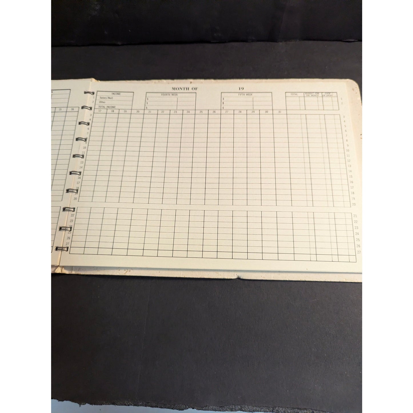 Vintage Dome Simplified Home Budget Book Spiral Bound Accounting Ledger Ephemera