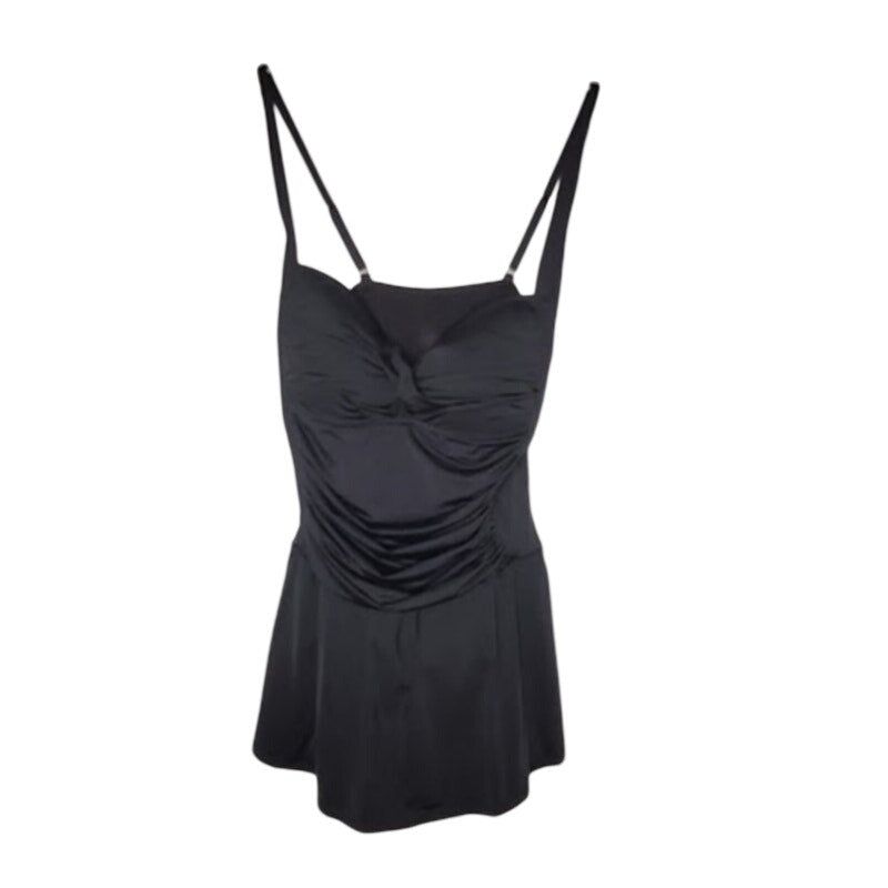 Nygard Slims Black One Piece Swimdress Swimsuit NWT XXL (14/16)