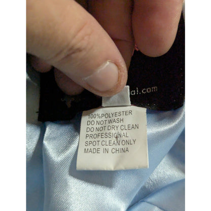 Mac Duggal Light Blue Beaded Halter Neck Prom Pageant Maxi Gown 4