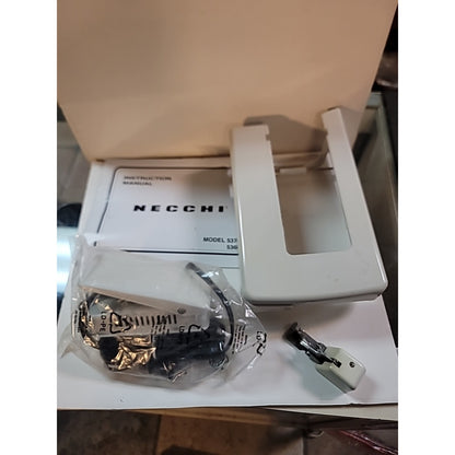 Vintage Necchi Model 537L Sewing Machine manual footpetal Arm WORKING Clean