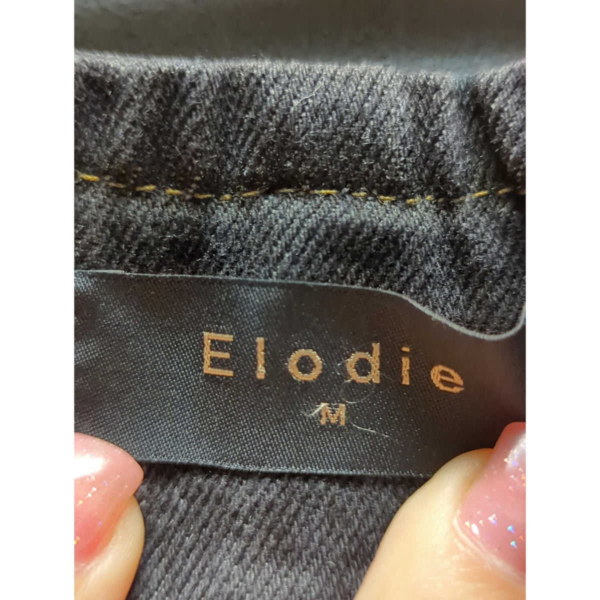 Elodie Acid Wash Denim Skirt Medium Black Grey Distressed NWT Grunge Aesthetic
