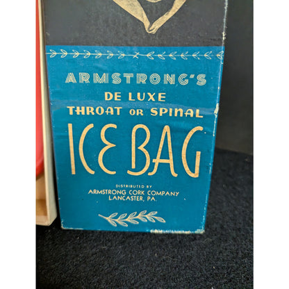 Vintage Armstrong's De Luxe Throat or Spinal Ice Bag with Original Box