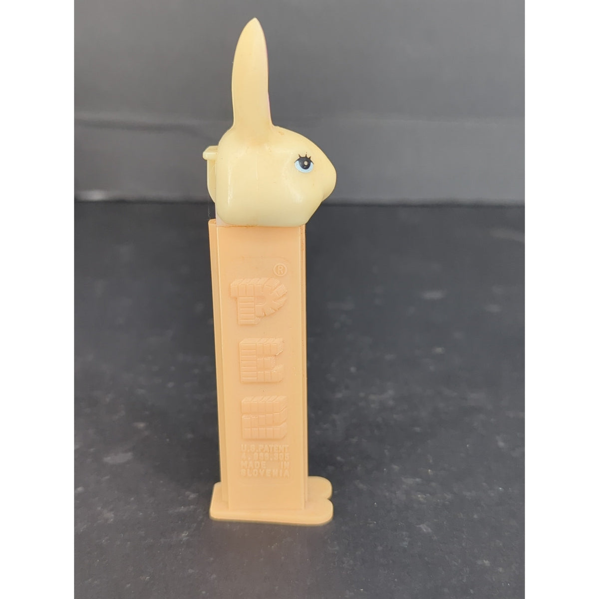 Vintage Rabbit Pez Dispenser Peach Stem Collectible Model D with Feet