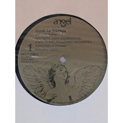 Vintage Verdi La Traviata Beverly Sills Angel SCLX-3780 Stereo 3-LP Box Set