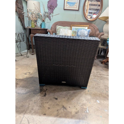 Secondhand Sandies: Outdoor Vinyl low club chair. No cushio