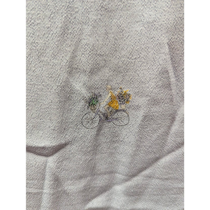 Joules Soraya Light Blue Bicycle Embroidered Three Quarter Sleeve Blouse Top 2