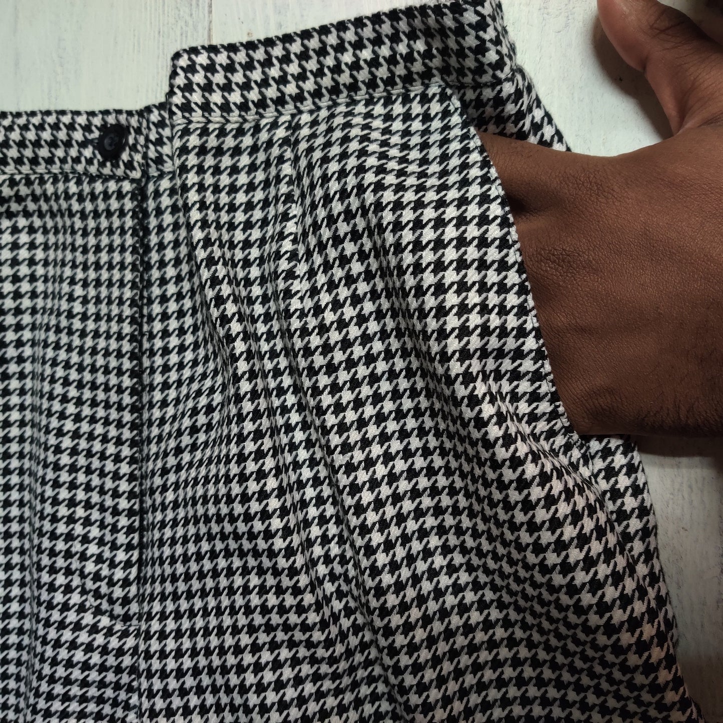 Joan Leslie Classics Houndstooth Trousers Womens 6P Vintage Dark Academia Pants