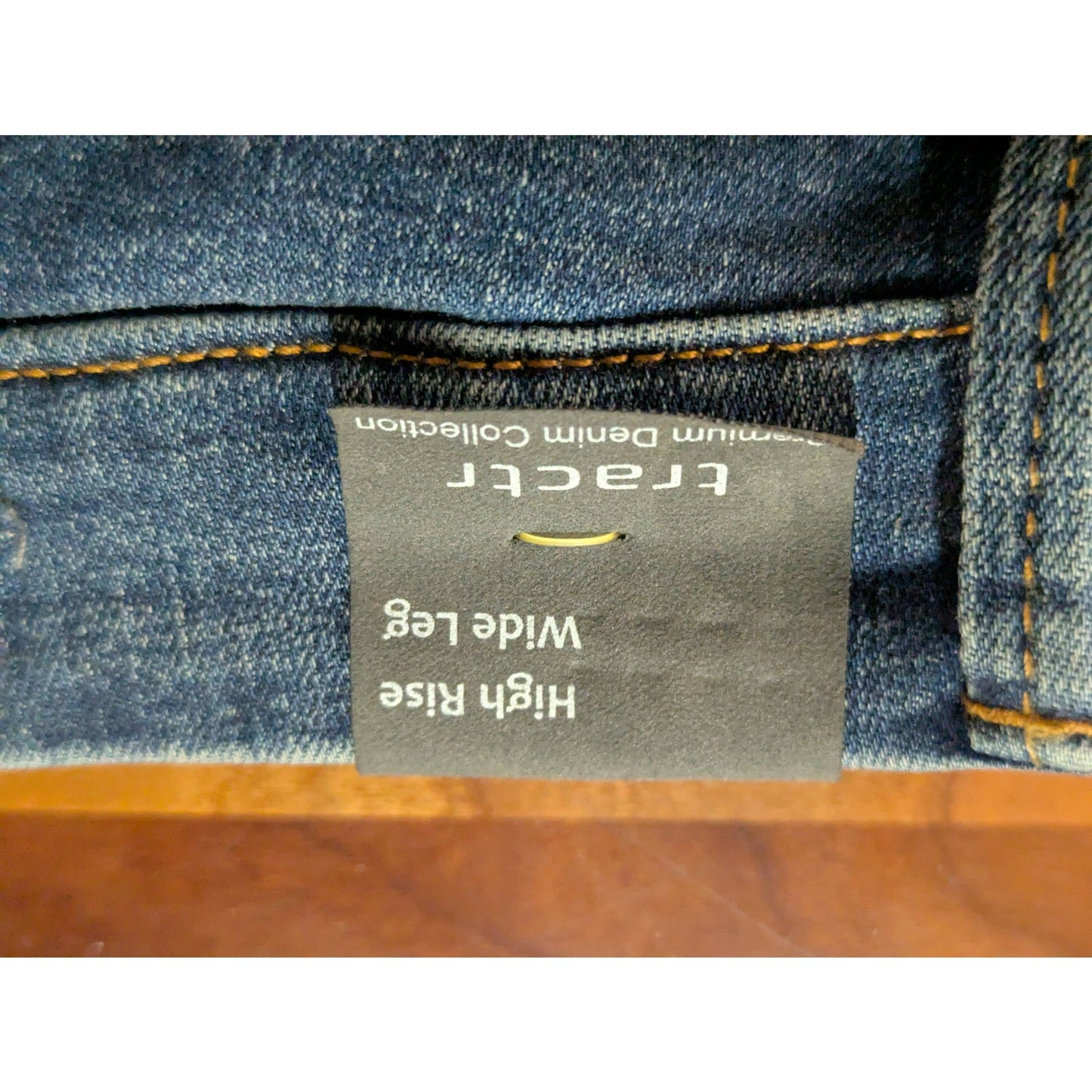Tractr Blue Denim High Rise Wide Leg Jeans Size 10
