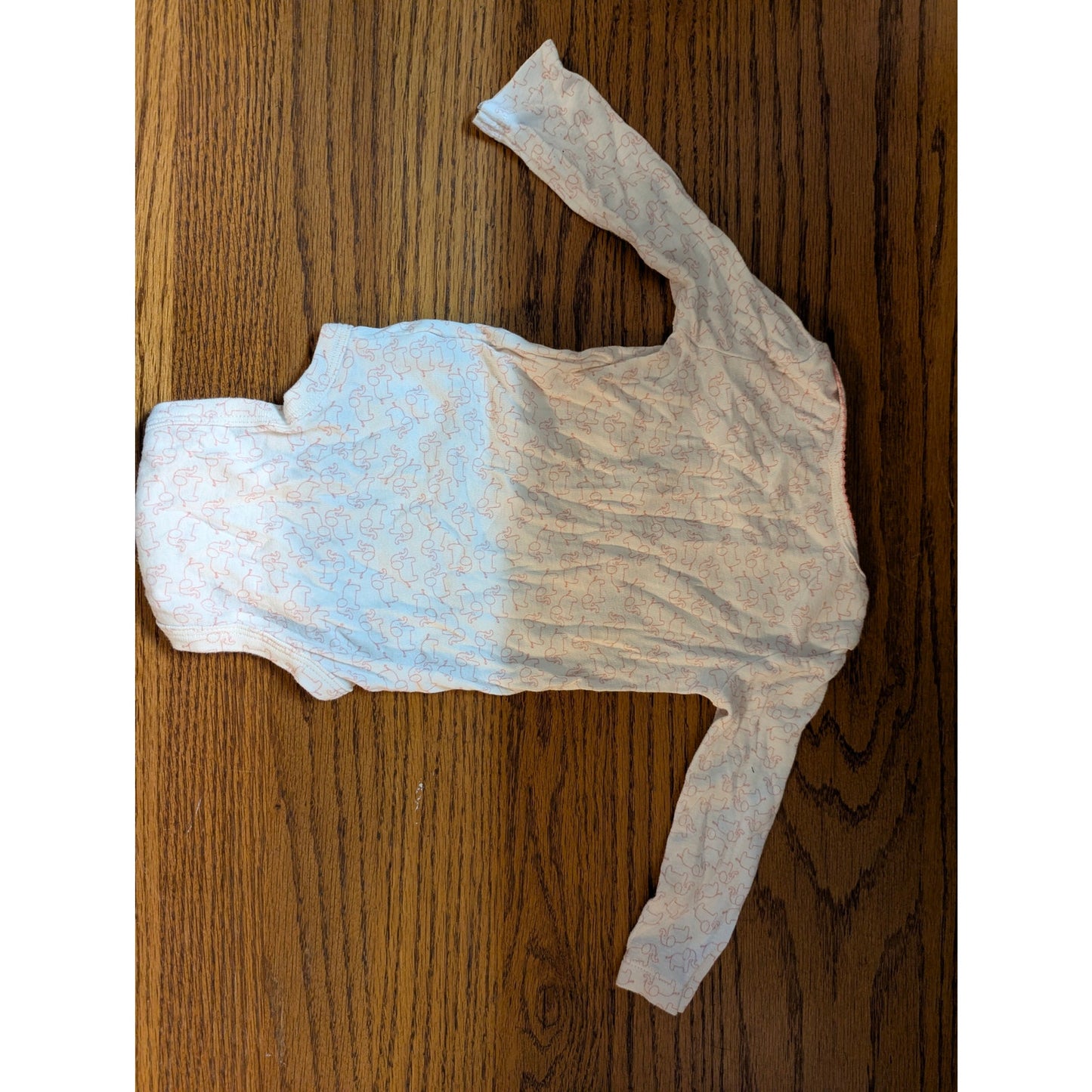 Carter's Baby Girls Pink Elephant Print One-Piece Bodysuit 9 Months