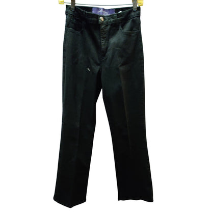 NYDJ Not Your Daughter's Jeans Black Straight Leg Petite Trousers Minimalist 4P