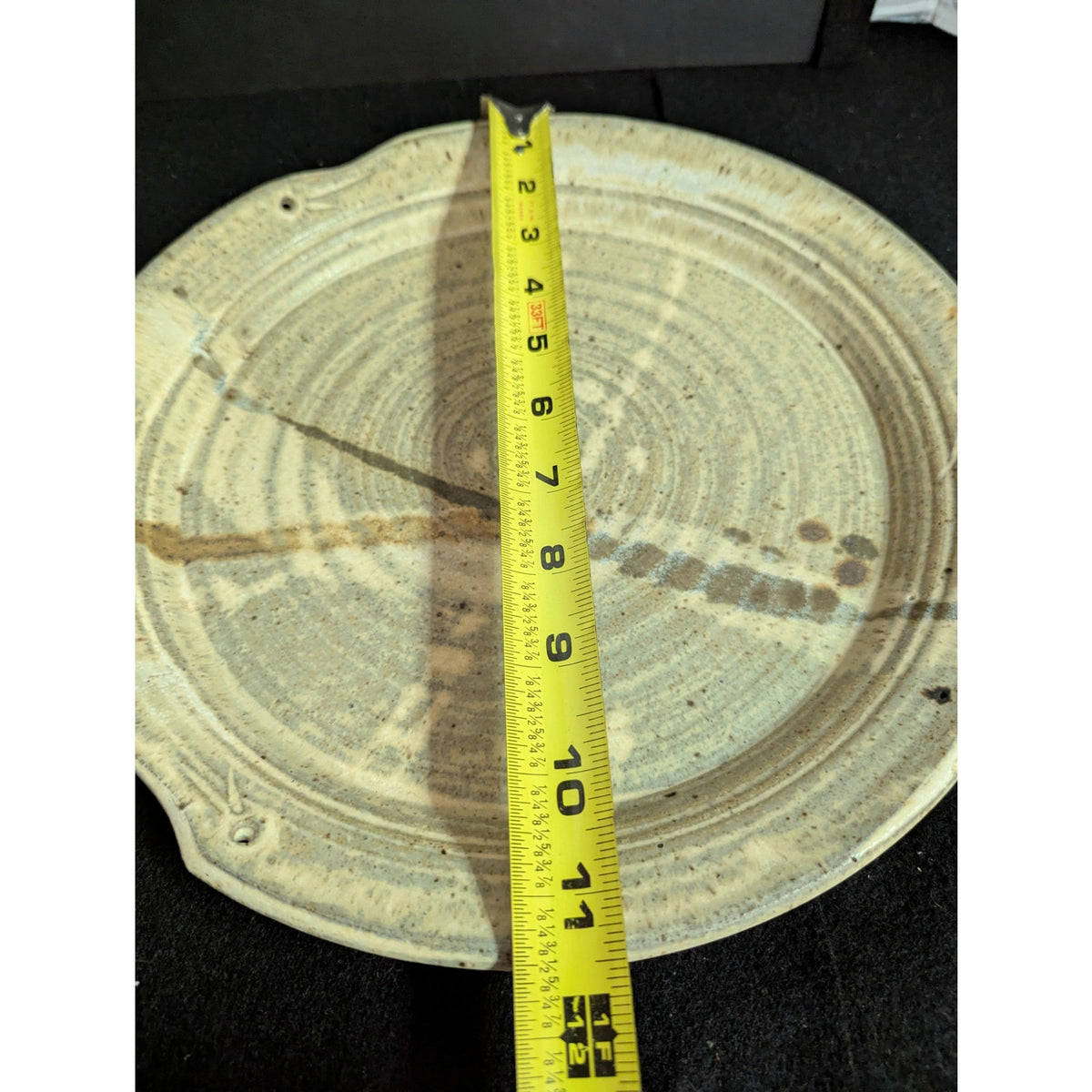 George Griffin Pottery, Sopchoppy Florida Handmade Art Pottery Plate 11"