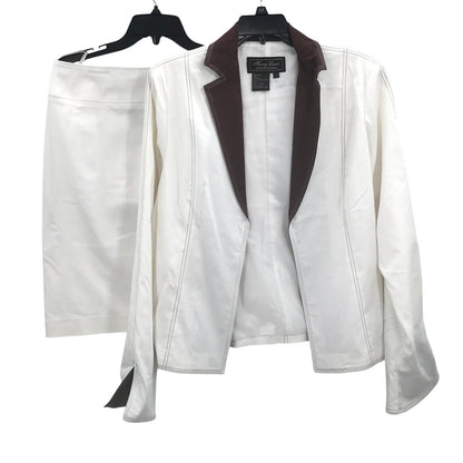 Trey Lewis 2 Pc. Suit Skirt Long Sleeve Jacket Back Zip Pencil Skirt Large NWT