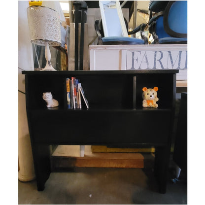 Secondhand Sandies: TWIN BOOKSHELF HEADBOARD black