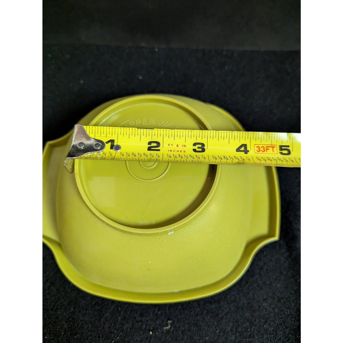 Vintage Tupperware Avocado Green Servalier Square Mixing Bowl No lid Large