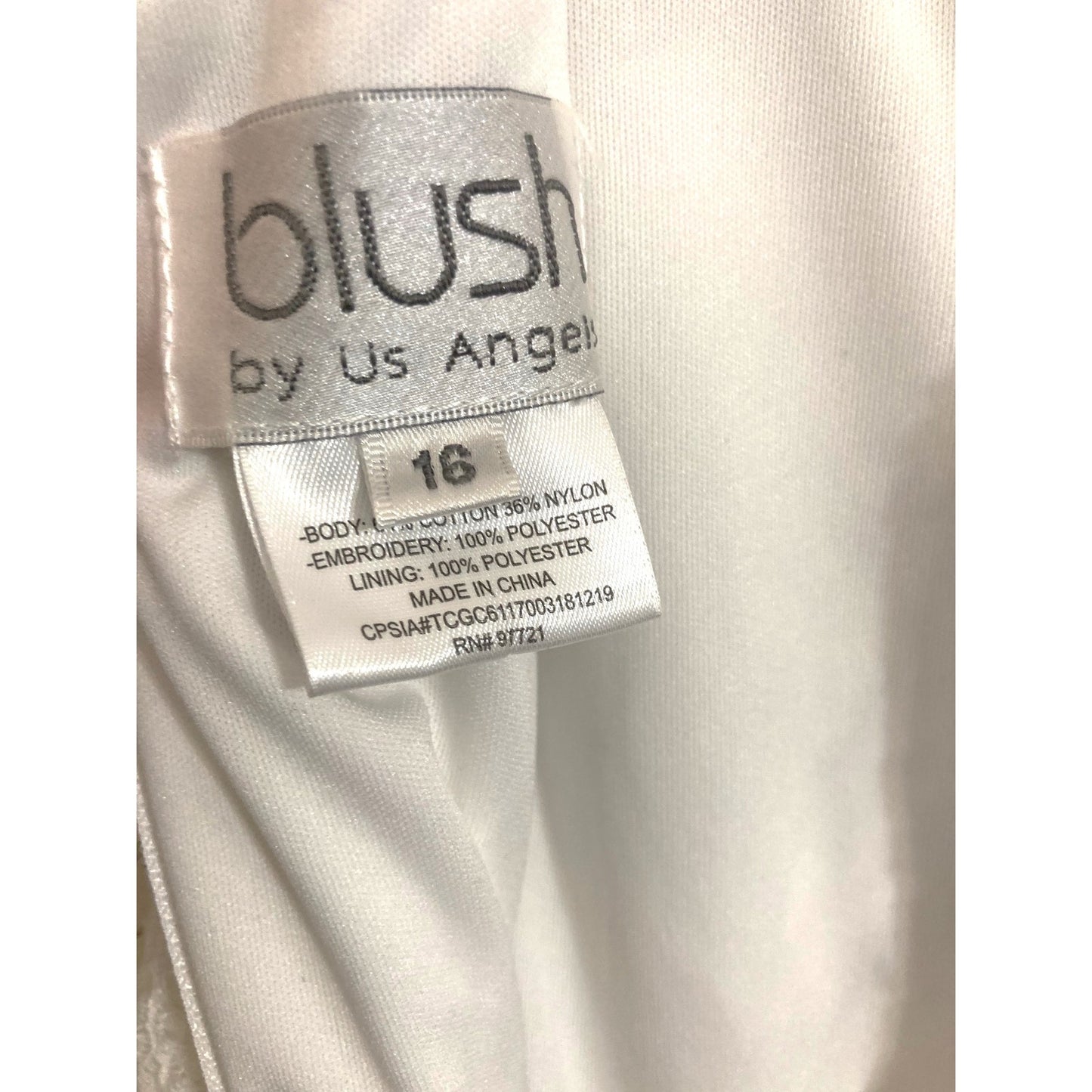 Blush by Us Angels Girls' Sleeveless Embroidered Lace Dress Size 16 in Ivory NWT