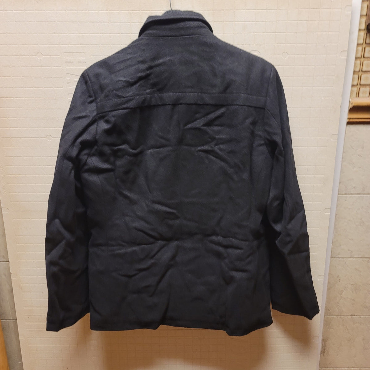Soul of London Navy Blue Peacoat Medium Mens Pockets LIned Heavy Coat Jacket