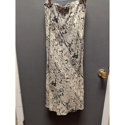 RD style faux snakeskin print midi skirt size small NEW casual