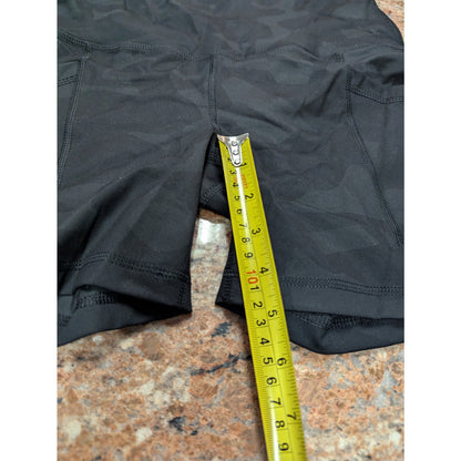 90 Degree By Reflex black camo bike Athletic Shorts Elasticized Waist XS pocket