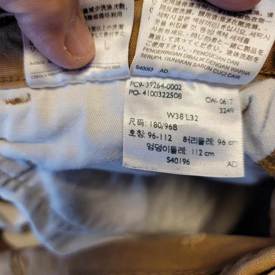 Levis Two Horse Brand Carpenter Pants Brown 38 x 32 mENS WORK