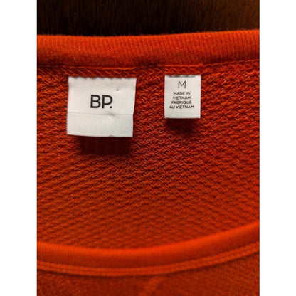BP. Thermal Long Sleeve Lettuce Edge Crew T-Shirt Top layering Red MEDIUM