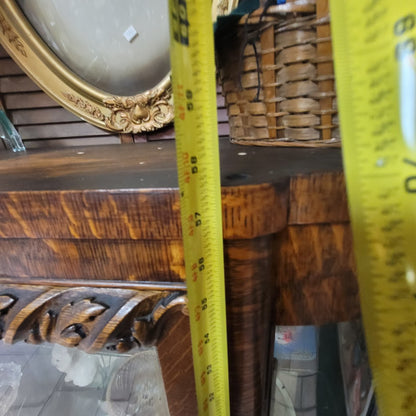 Secondhand Sandies: Bowfront Glass Oak Display Cabinet 42"x57"