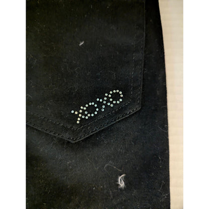 XOXO Girls Black Pants Size 14 NWT Lace Up Accent Rhinestone Pocket Y2K Vibe