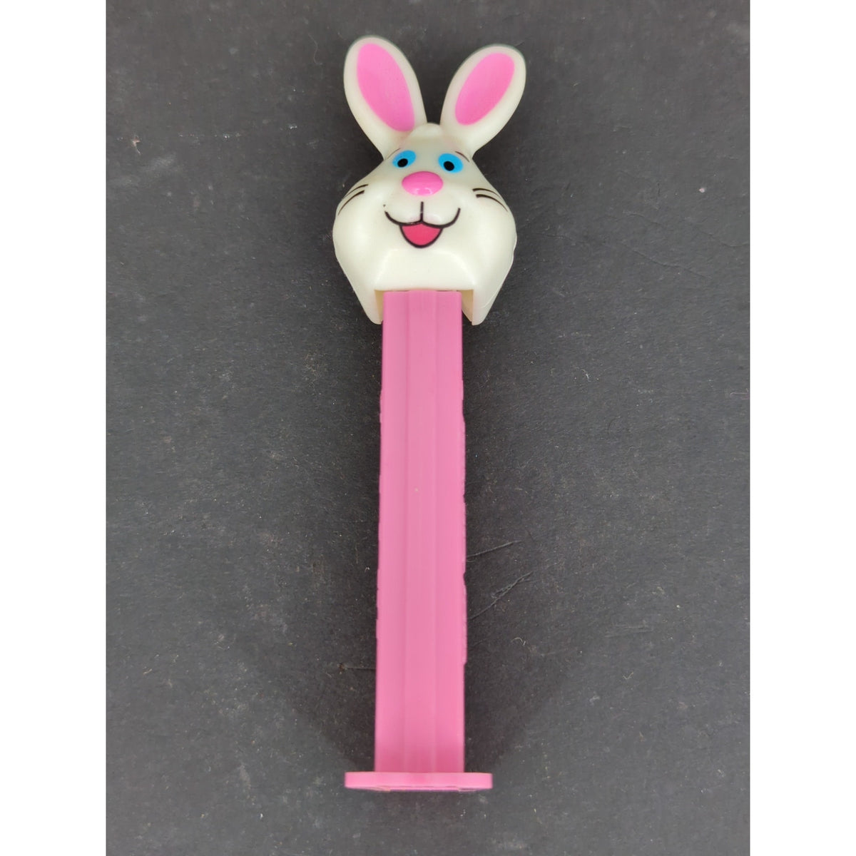 1998 Vintage Easter Bunny Pez Dispenser Pink Stem Collectible