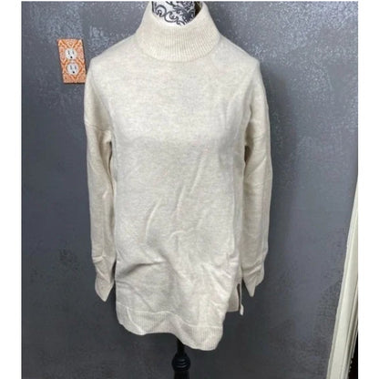 Halogen Cashmere Wool Long Sleeve Turtleneck Sweater Size XS Layering NEW $179