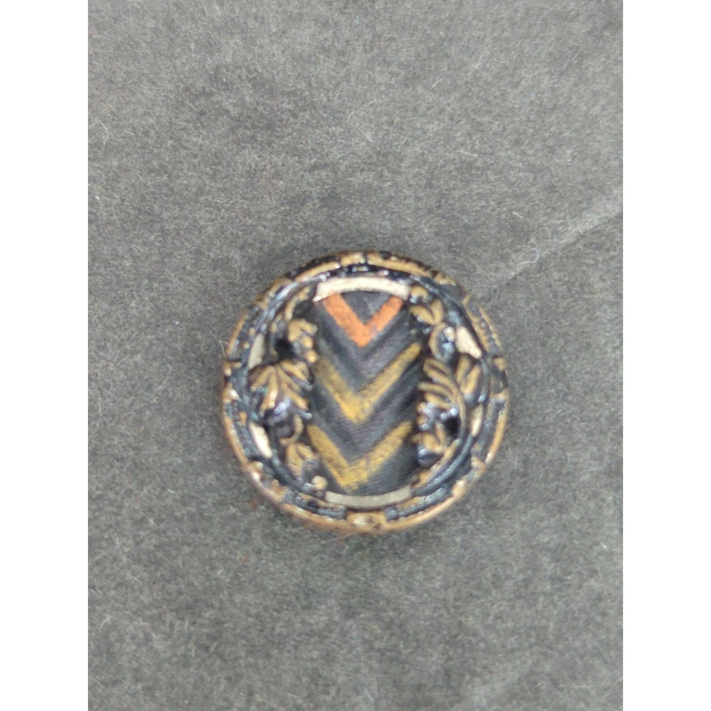LOT CC of 10 Antique Vintage Victorian Brass Mixed Materials Buttons ESTATE FIND
