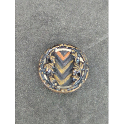 LOT CC of 10 Antique Vintage Victorian Brass Mixed Materials Buttons ESTATE FIND