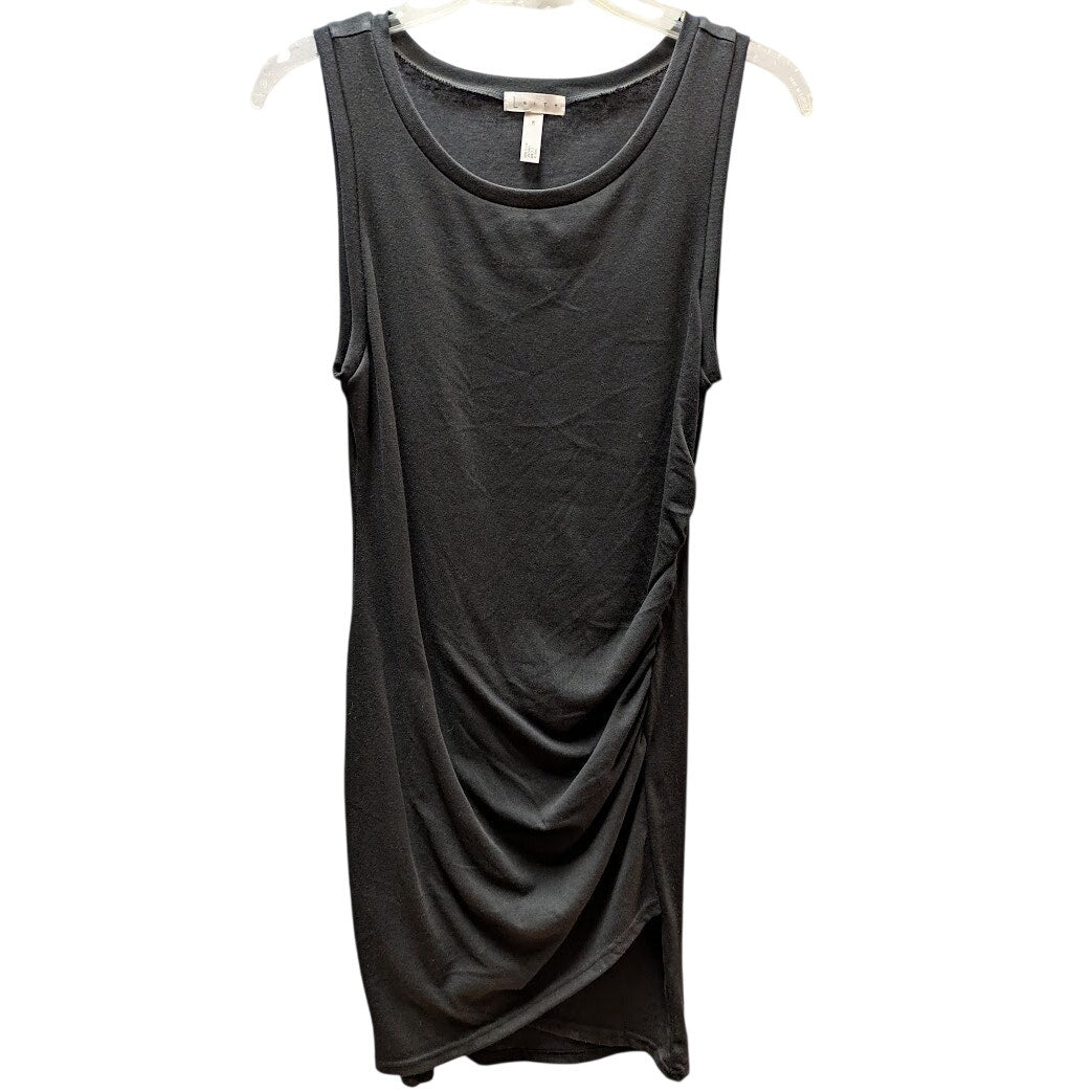 Leith Charcoal Gray Ruched Sleeveless Bodycon Dress Size Medium Casual