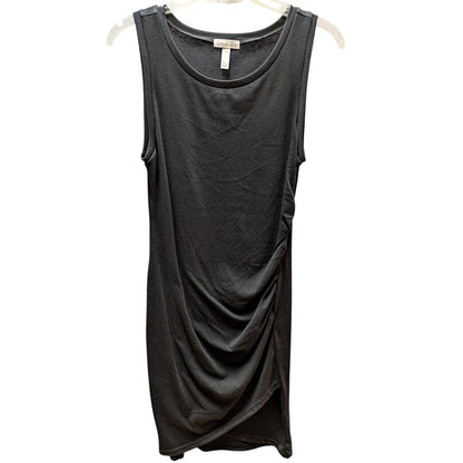 Leith Charcoal Gray Ruched Sleeveless Bodycon Dress Size Medium Casual