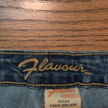 Flavour by Bubblegum Vintage Flare Jeans Blue Denim Retro Y2K Aesthetic Size 4P