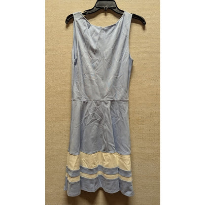 Love Ady Size Large Blue White sleeveless dress skater