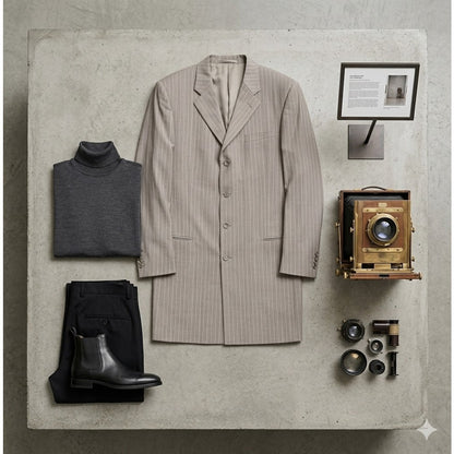 Dwyane Wade Draft Era Bespoke Custom Elevee Tailor Early 2000s Pinstripe Blazer