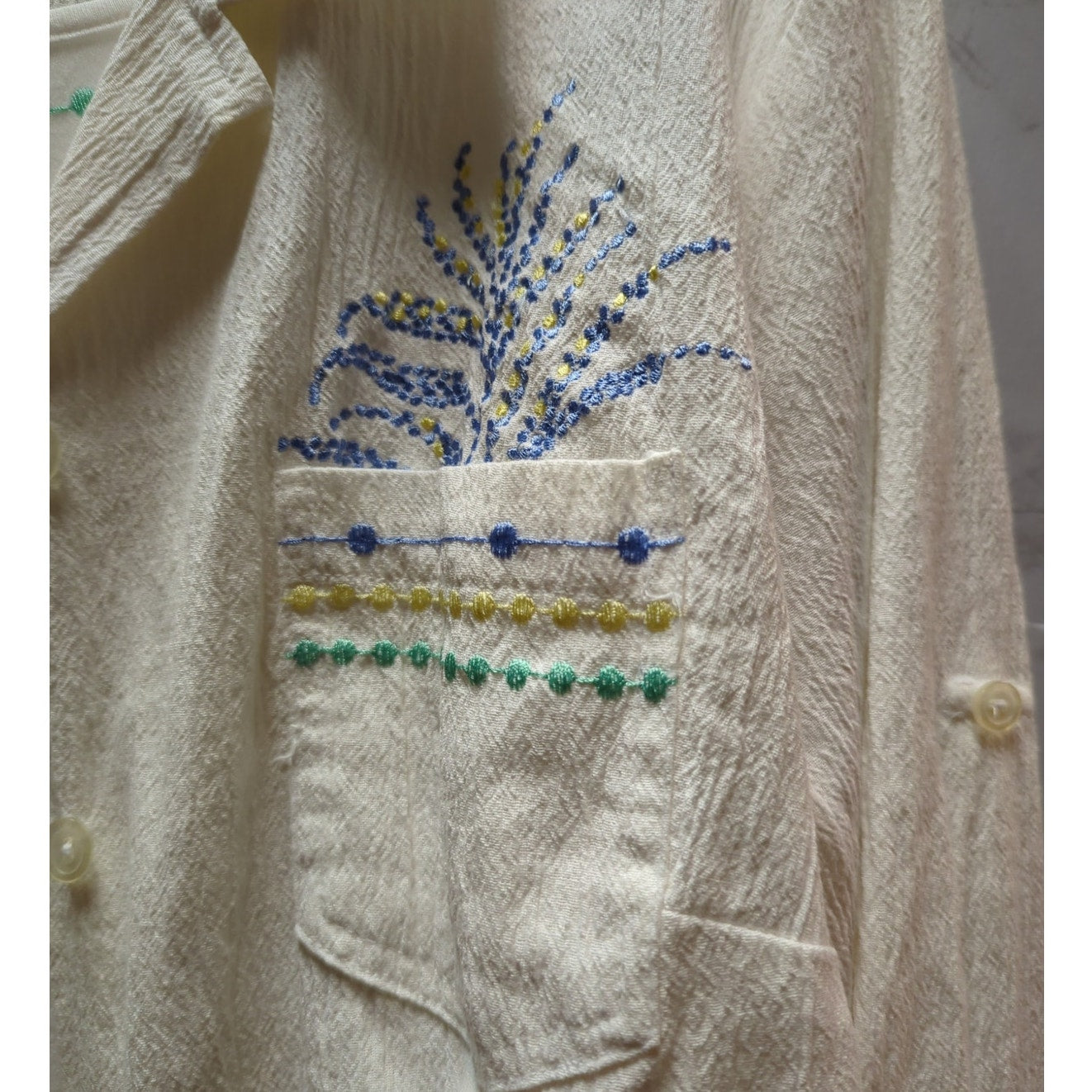 Koret Woman Set Embroidered Jacket Tank 1X Coastal Granny Grandmillennial