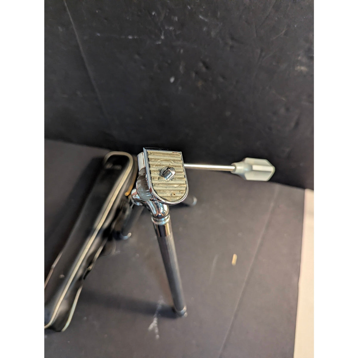Vintage Manon Metal Camera Tripod With Carrying Case Mid Century Photography
